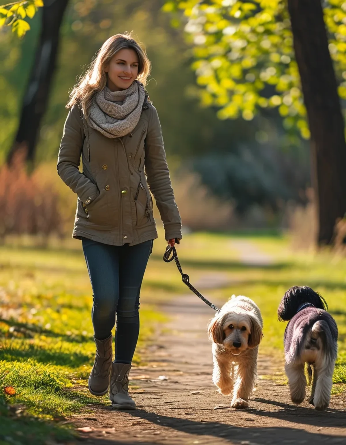 How to Exercise Two Dogs With Completely Different Fitness Levels at the Same Time